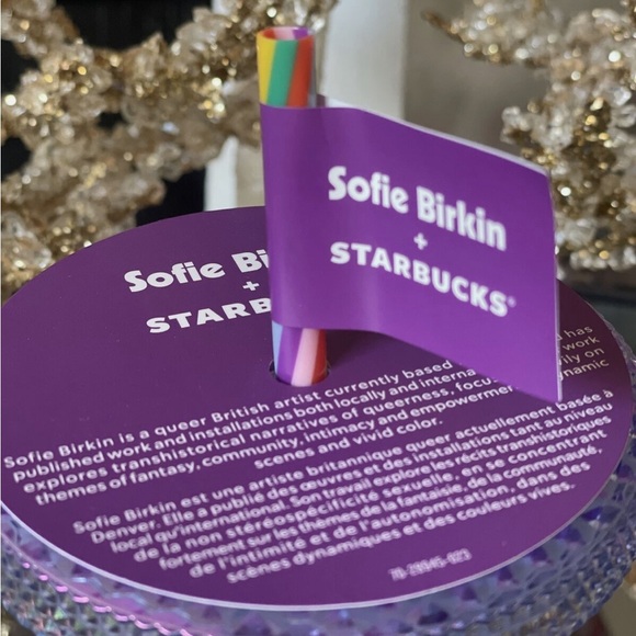 Starbucks Summer 2024 Sofie Birkin Rainbow Pride Bling Studded Venti Tumbler - Picture 4 of 4